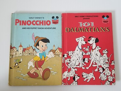 Vintage Walt Disney Wonderful World of Reading Lot of 8 Classic