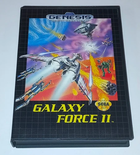 GALAXY FORCE II 2 - Sega Genesis Game, Complete in Box CIB, Tested/Working