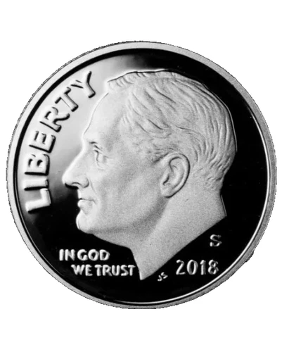 2018 P D S Roosevelt Dime  Clad and BU from Mint Rolls