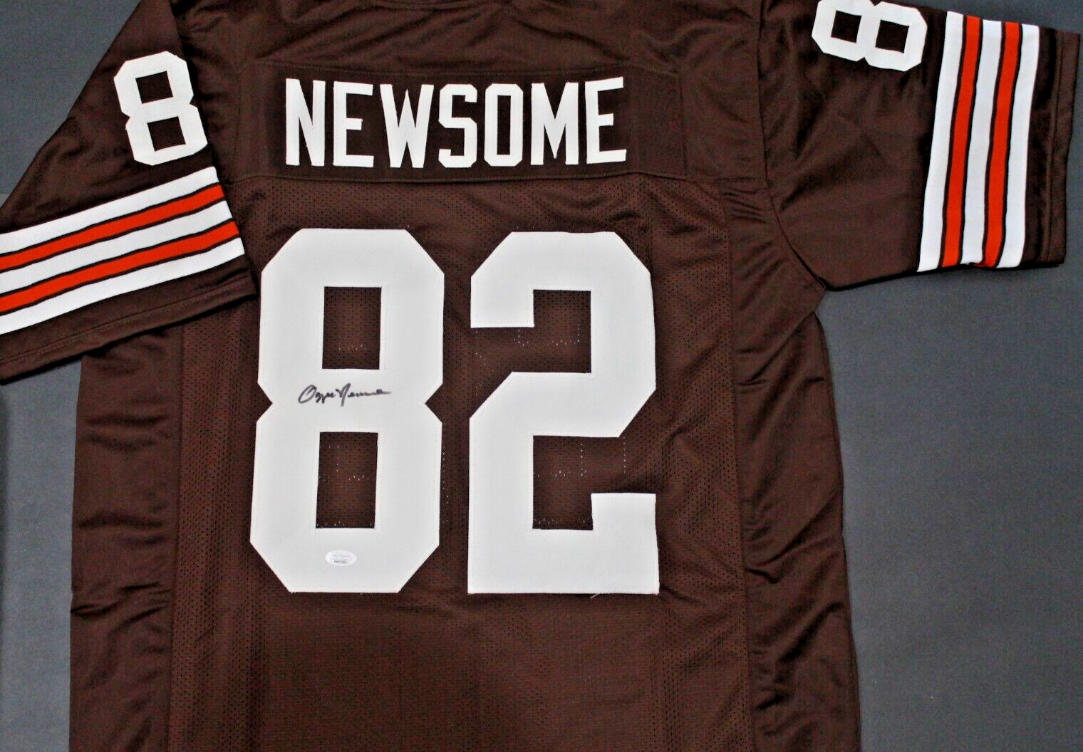 Ozzie Newsome Autographed Signed Cleveland Browns HOF 99 Football Jersey JSA COA 
