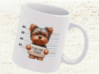 Yorkshire Terrier Tasse Keramik ''Wanted'' | Kaffeebecher Hund Geschenk Keramik