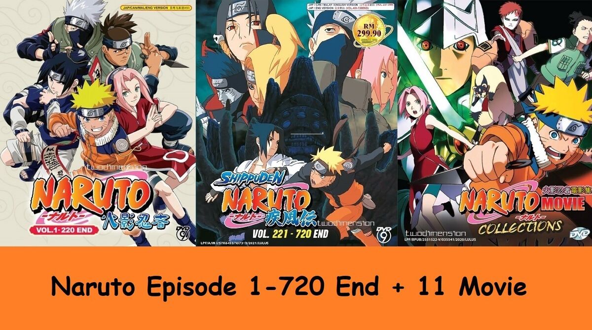 English Dubbed Naruto Shippuden Complete Series DVD Ep 1-720End FREE  SHIPPING