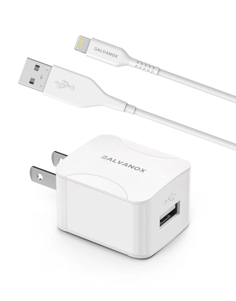 Cargador iPhone Enchufe de Pared MFi Apple Lightning a Cable USB Cable de Carga Adaptador Foto 2 de 4