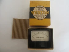 Vintage Weston General Electric D-C Milliamperes Meter w/ Box (Excellent)