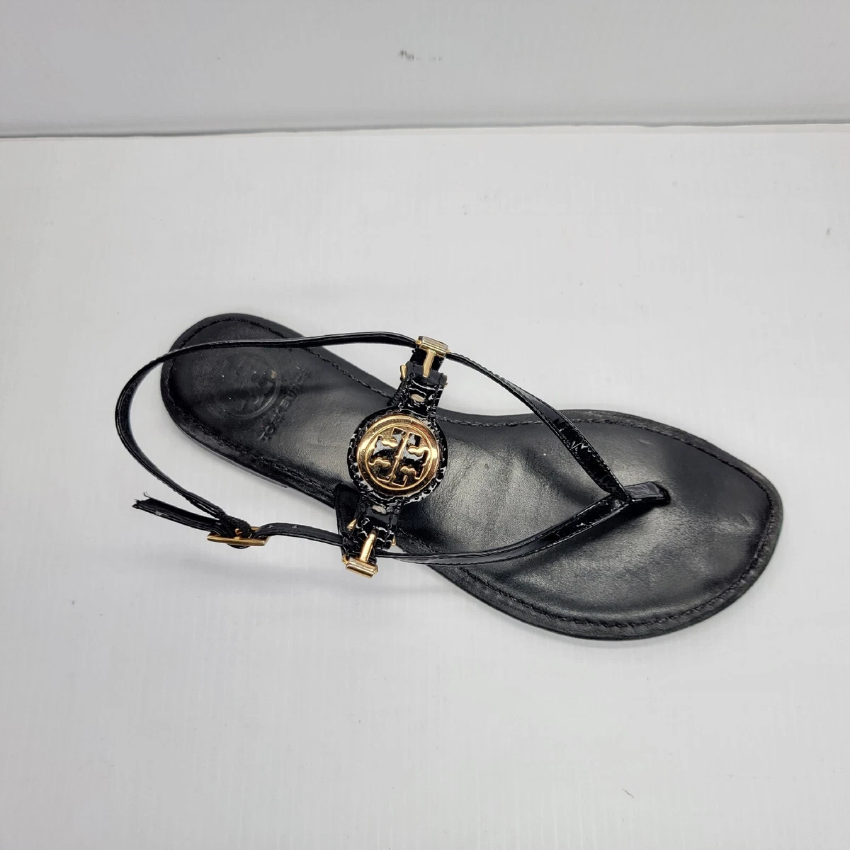 Tory burch buckle sandals sale
