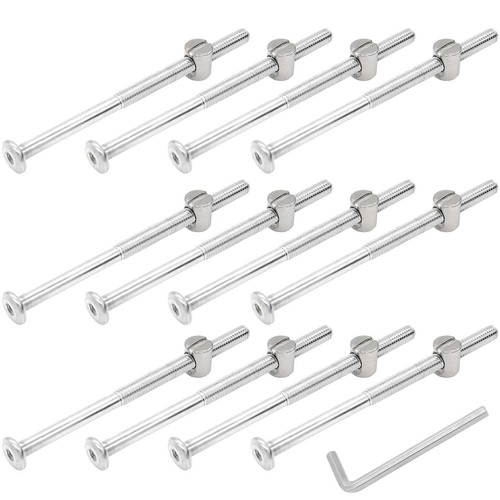 12 Pcs M6 X 100mm Bunk Bed Bolts Hex Drive Socket Furniture Barrel Screws Bolt N eBay