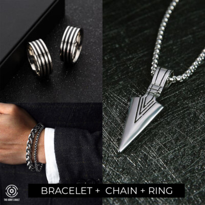 Bracciale A Catena Nera Per Motociclisti, Uomini E Motociclisti - Foto 6