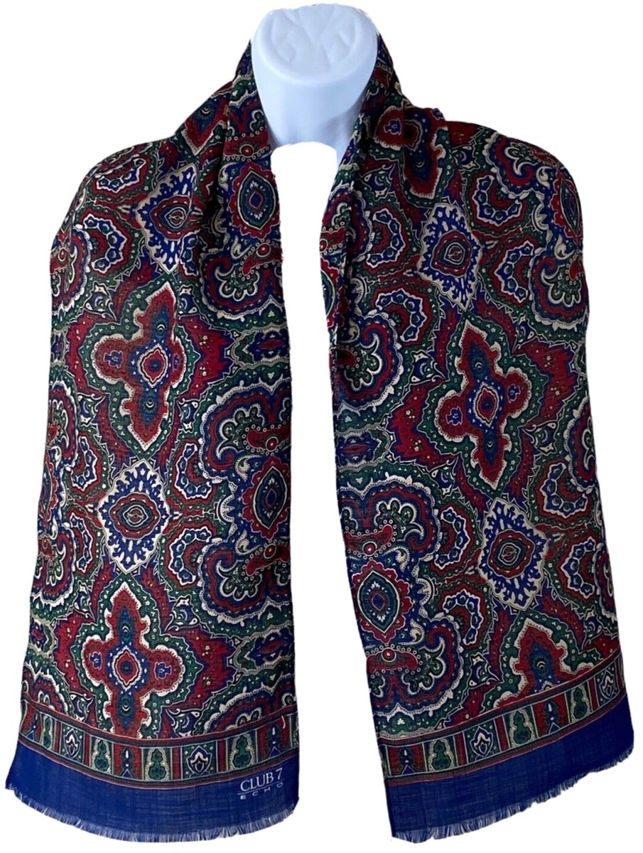 ECHO Club 7 Women 100% Wool Scarf 31