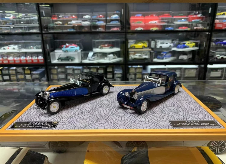 XEROX 1/43 Resin car model Bugatti Type 41 Napoleon 41000 + Royale 41111 Binder - Image 2 of 4