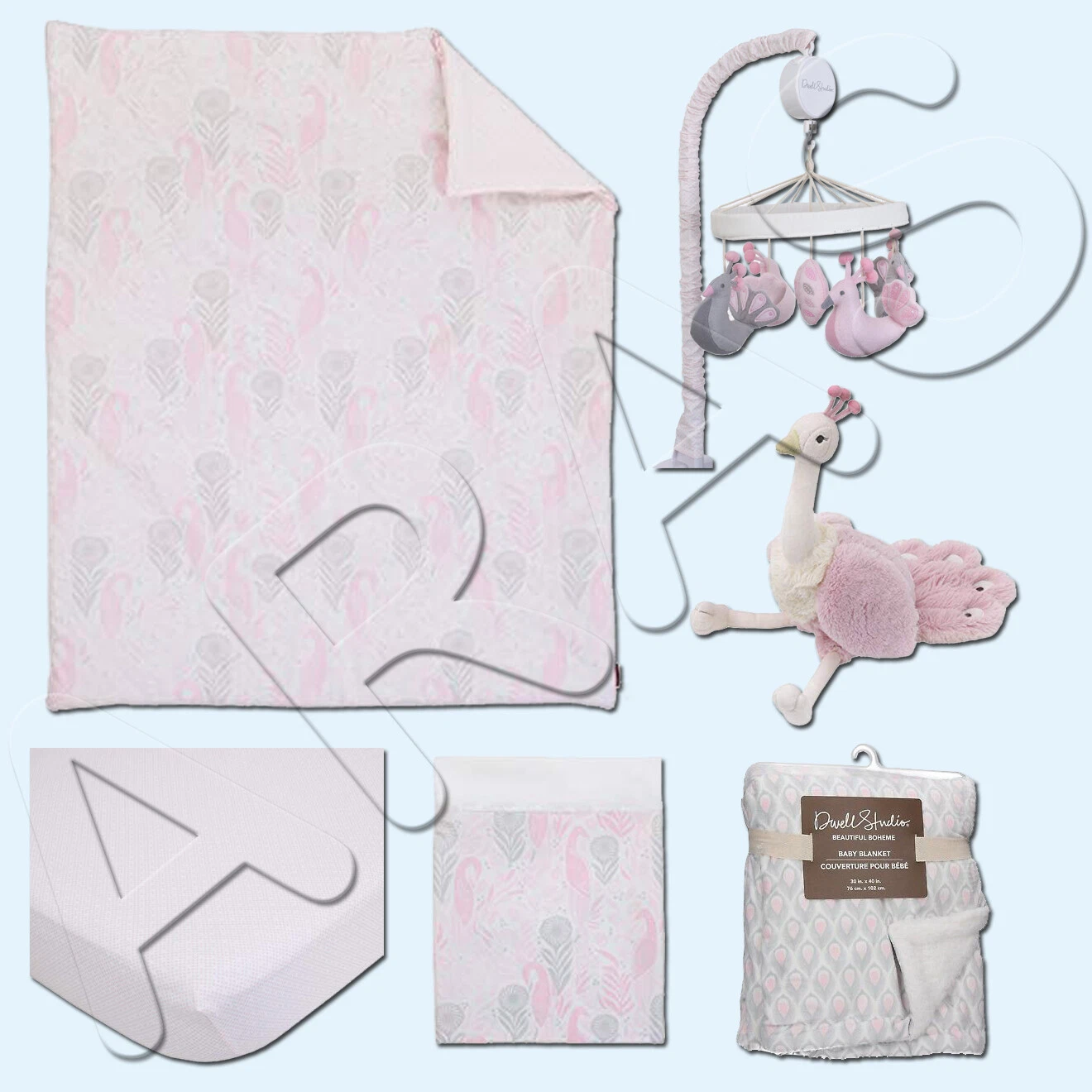 Beautiful Boheme 6 Piece Crib Bedding Set by Dwell Studio