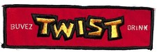 Drink Twist Buvez Peru Embroidered Soda Patch c1960's VGC Scarce