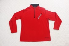 Converse Wade Hombre Talla L Poliéster Polar Cuarto Cremallera Rojo Suéter