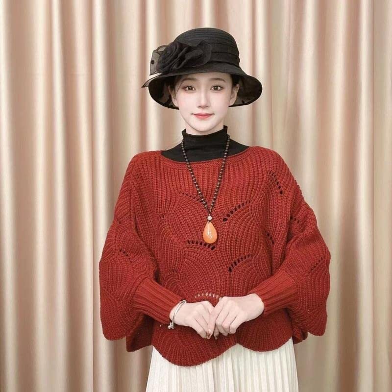 Bat Sleeve Knitting Shawl, Slouchy Cable Knit Sweater eBay