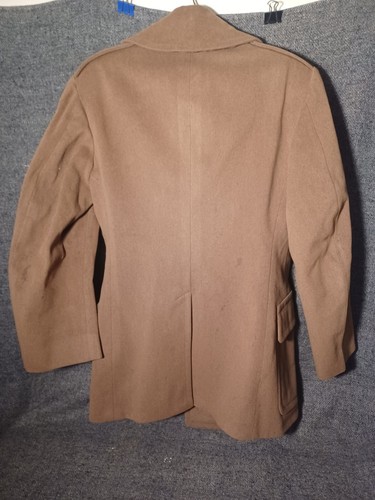 US ARMY POST WWI TO EARLY WWII ERA 3/4 LENGTH WOOL MACINAW OVERCOAT OFFICERS - Picture 9 of 15