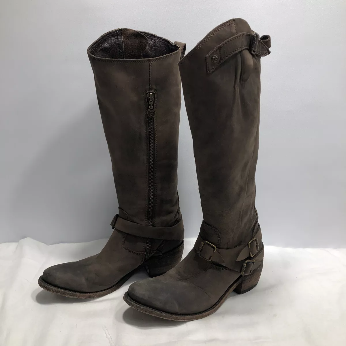 Men's liberty black distressed leather hotsell harness boots