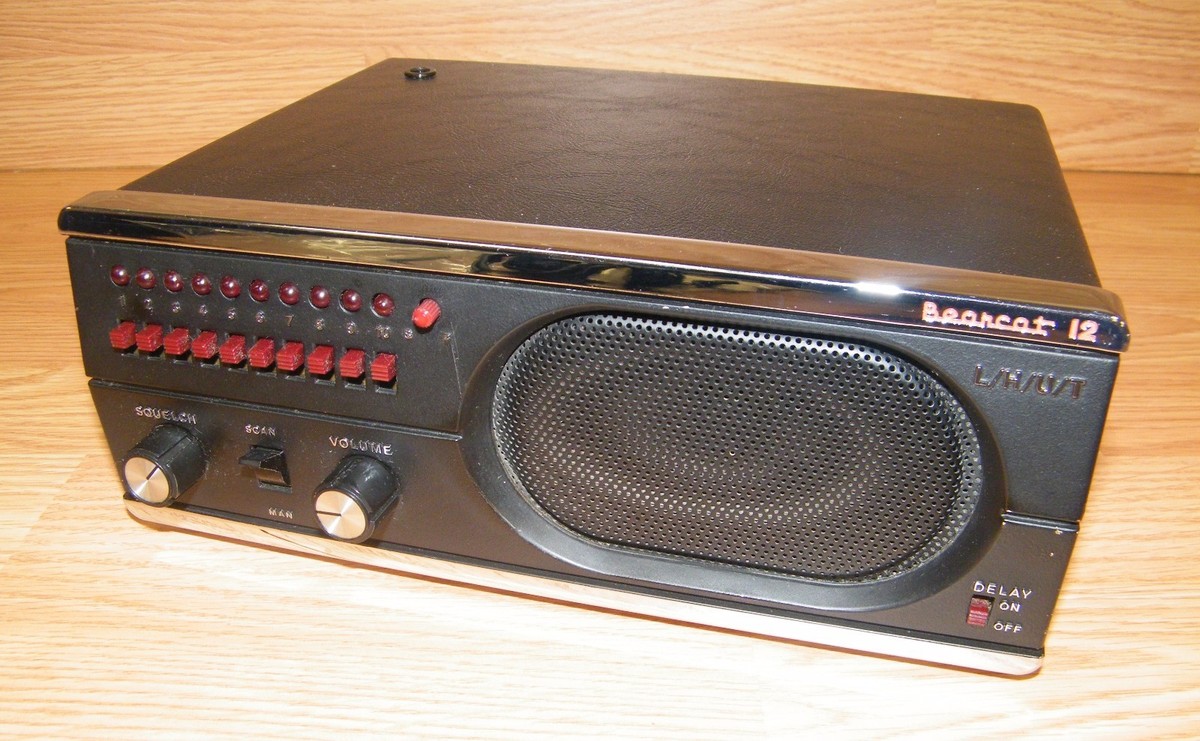 Scanner récepteur vintage Electra Bearcat modèle BC-A 12v/120v