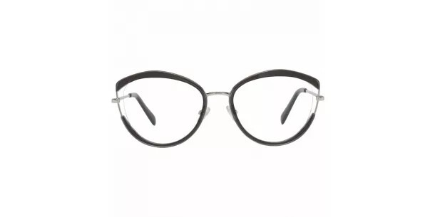 Emilio Pucci EP 5106 005 Grey Silver Cat Eye Plastic Eyeglasses Frame 53-17-140