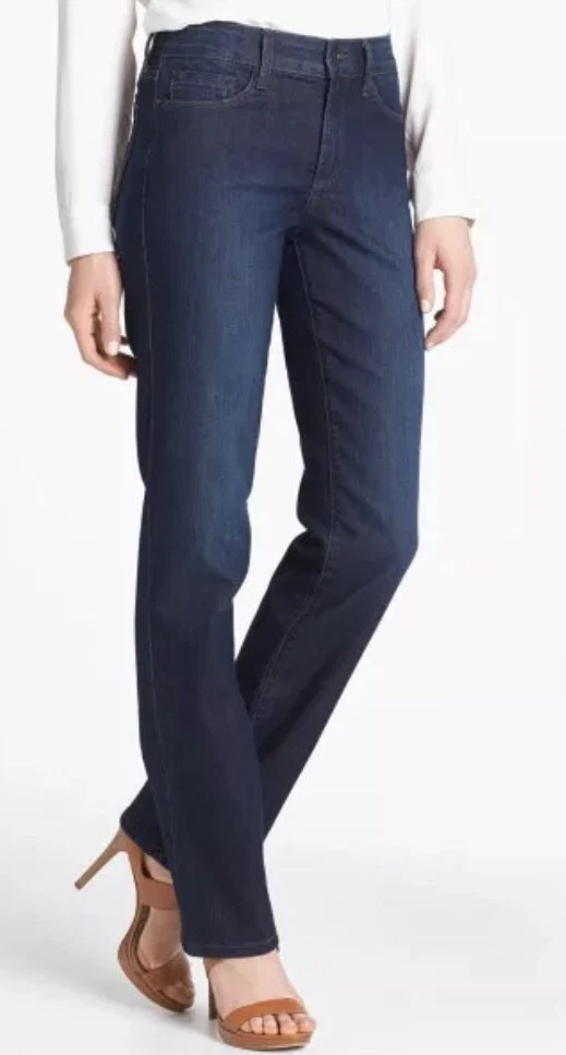 4 Not Your Daughters Jeans NYDJ Marilyn Straight Leg Jeans Burbank