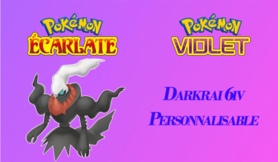 Pokémon Écarlate/Violet - Darkrai 6IV Level 100 + Master Ball - Nintendo Switch