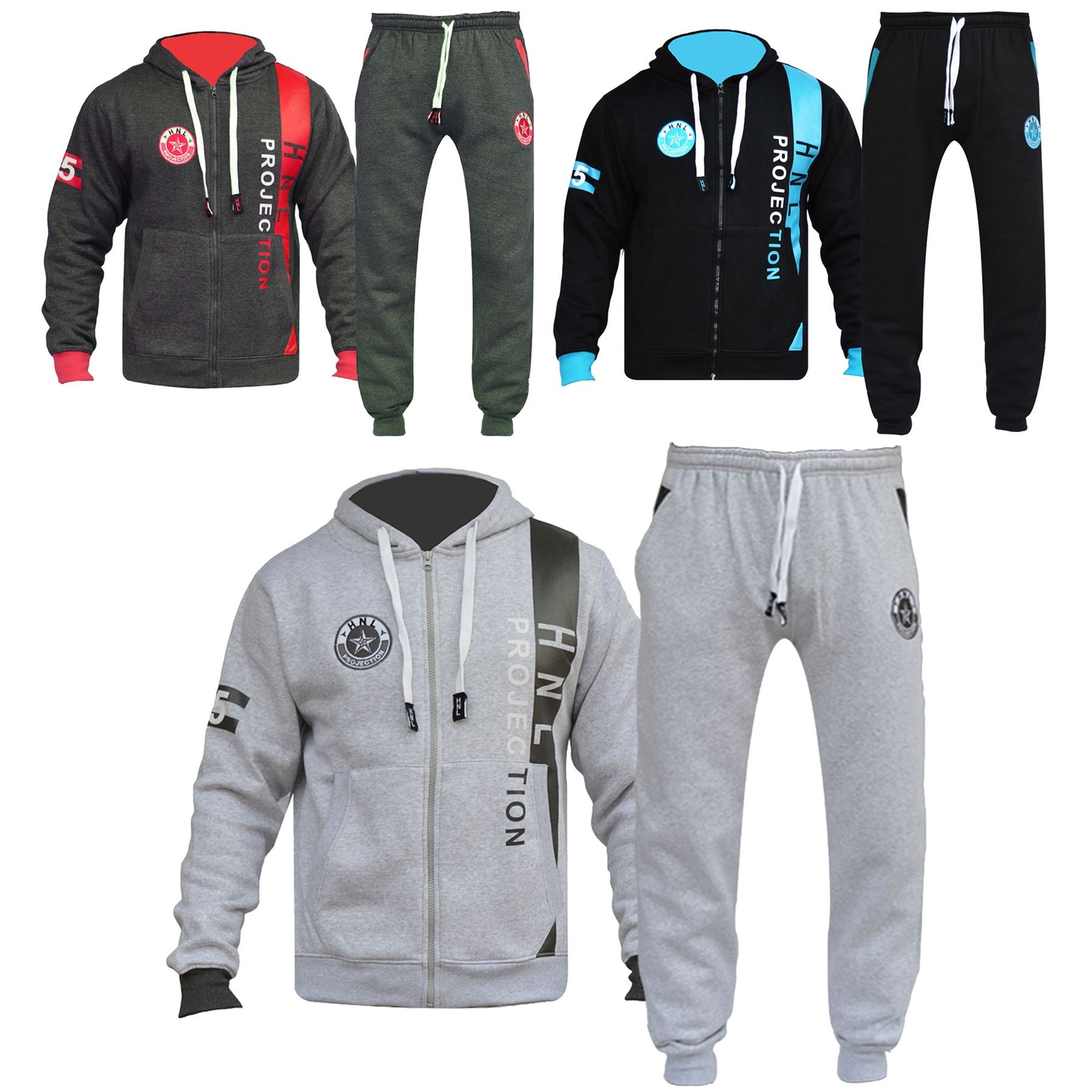 Boys Girls Designer Tracksuit Zipped Top Bottom Kids Jogging Suit Age 7 ...