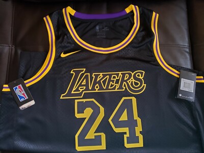 NBA LA LAKERS NIKE KOBE BRYANT BLACK MAMBA CITY EDITION JERSEY