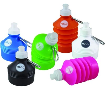 Home Plus 12 Pack Collapsible Water Bottles (yellow)