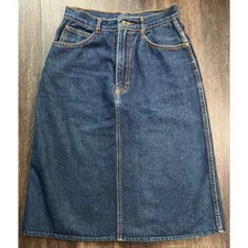 Vintage Gitano 1980's Denim Jean Skirt Size 6/7 