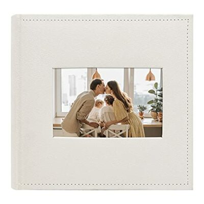 Photo Album Suede Cover for 200 4x6 Pictures Pockets with Memo