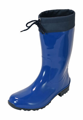 Regenliebe Damen Gummistiefel de Fieselregen Regenstiefel Langschaft  Fußbett