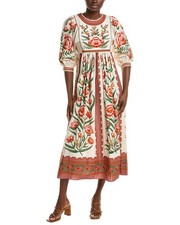 Farm Rio Ainika Delicate Maxi Dress Women's Xs