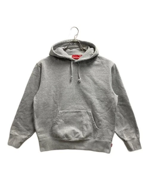 Sweat à capuche Supreme gris coton poche mode homme