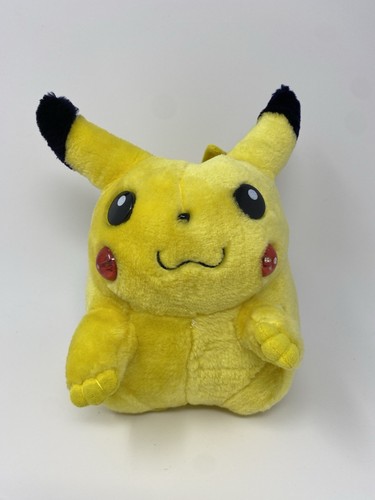 Vintage Pokémon Pikachu Plush Nintendo Yellow Fat 8" Light up cheeks music - Picture 1 of 11
