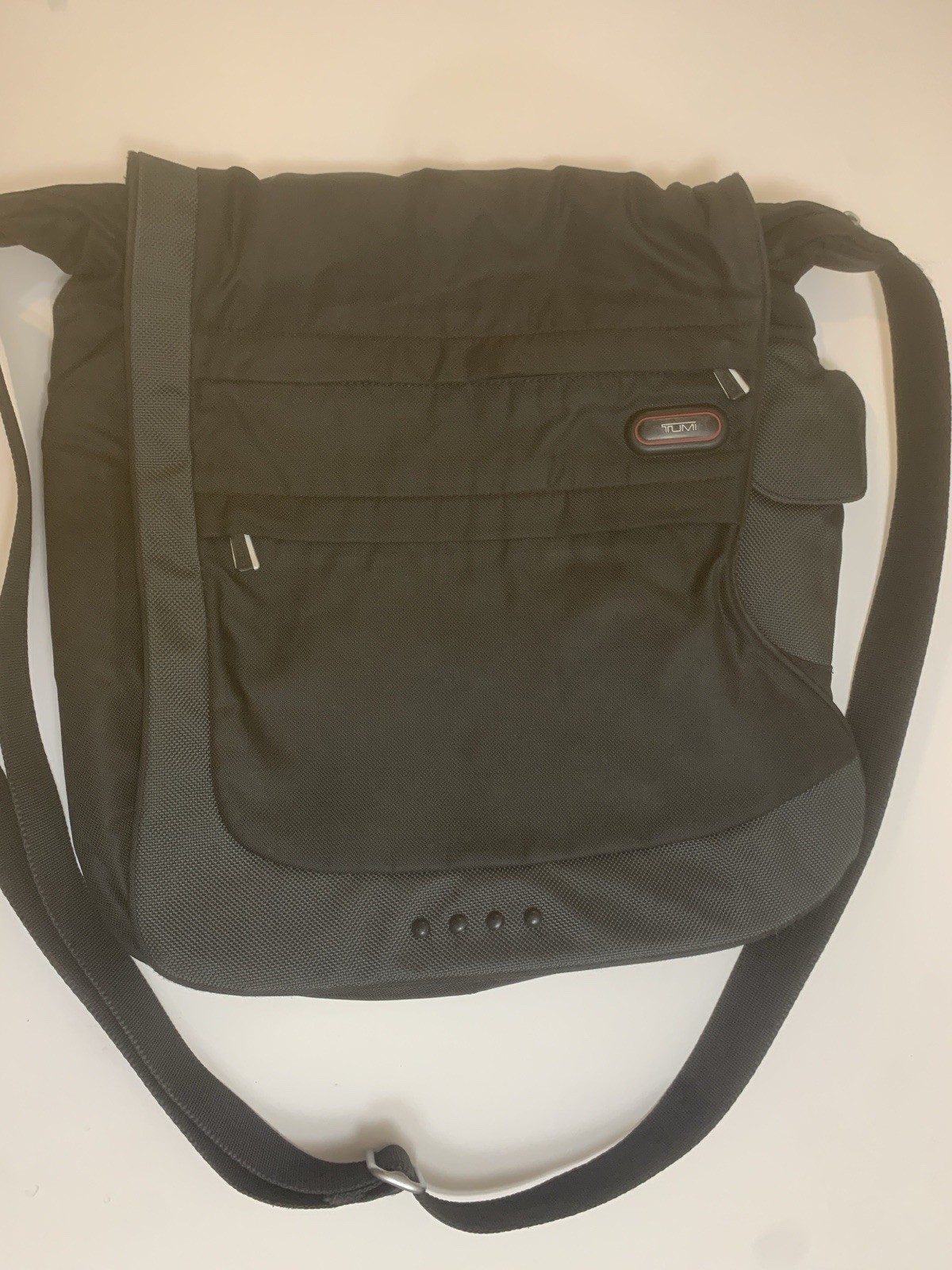 Tumi T-Tech Nylon Mckenna Crossbody Black/Grey Laptop Bag  5110D