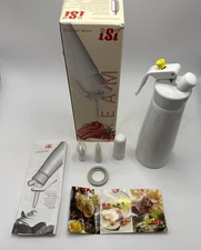 Vintage iSi Dessert Whipped Cream Dispenser .5L 1 Pint Made in Austria w/Box