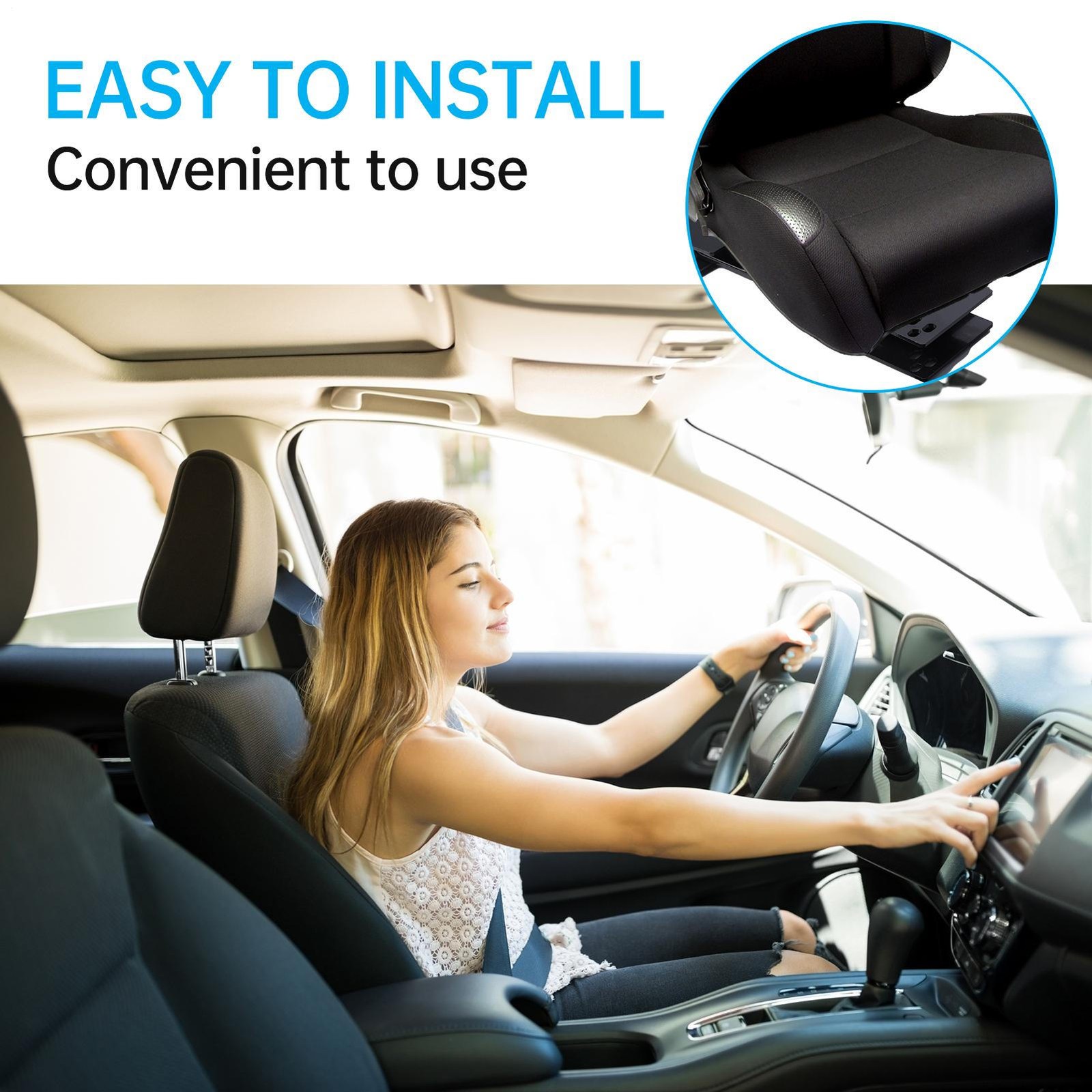 Universal Car Van Motorhome Seat Swivel Base Turntable Rotatable Adaptor Truck thumbnail 6