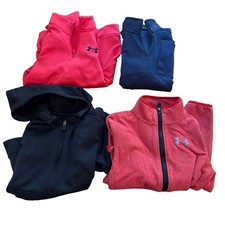 UNDER ARMOUR Youth Medium YMD Lot Of 4  1/4 Zip Full Zip Hoodie