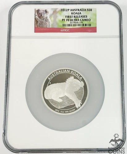 2012-P Australia KOALA .999 Silver 5oz Coin NGC PF70 Ultra Cameo 1st Releases