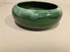VINTAGE McCOY POTTERY FLOWER BOWL GREEN/BLUE GLAZED USA 6” EUC GORGEOUS PIECE