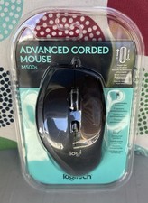 Logitech M500s Advanced Corded 7-Button Mouse Contoured Comfort