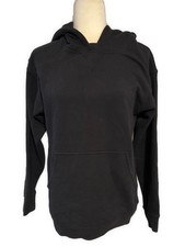Lululemon Women  s Solid Black Long Sleeve Hoodie Sweatshirt Jacket 10 Medium