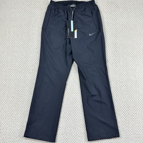 Nike Tech Golf Pants Womens M Black Storm Fit ADV Waterproof Rain Straight Leg