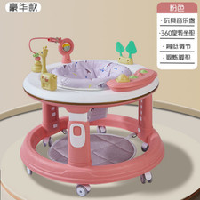 New Baby Walker Activity Centre 360 Rotating Seat Music Lights Silent Wheels UK