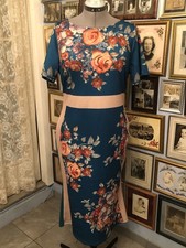 Chic SHEIN Curve Dress 1 XL Green Floral 