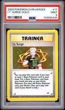 2000 Pokemon Gym Heroes Lt. Surge Holo 17 PSA 9 MINT on eBay