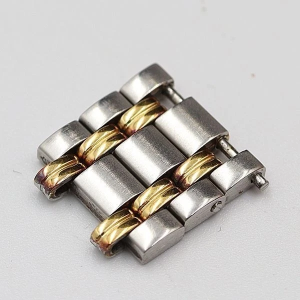 Genuine Gucci 3 Link 9000L Women's Watch Parts Band Bracelet Silver Gold 12mm - Image 2 of 4