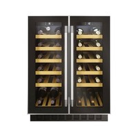 Hoover HWCB60D UK/N Wine Cooler 38 Bottle Dual Zone Built In Freestanding Black