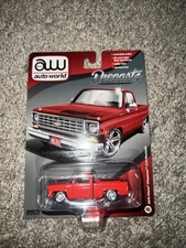 AW AUTO WORLD GULF 1976 CHEVY CHEYENNE FLEETSIDE Red Diecastz Exclusive!!!