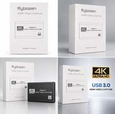 Rybozen 4K Audio Video Capture Card, USB 3.0 HDMI Video Capture Device, Full HD