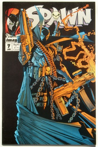Spawn #7 (Jan. 93') VF+ NM- (9.0) Overt-Kill/ McFarlane Art/ Spawn Mobile Poster