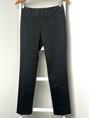 Michael Kors Dress Pants Womens 4 Gray Brushed Knit Straight Leg Stretch EU